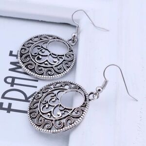 Bohemian Antique Round Bali Earrings